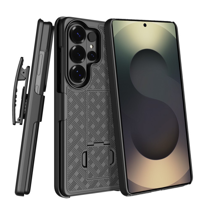 Coque Samsung Galaxy S26 Ultra intégrale avec clip ceinture avec Support CLEA