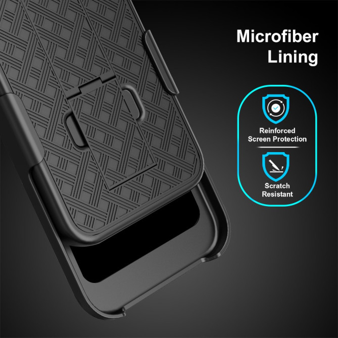 Coque Samsung Galaxy S26 Ultra intégrale avec clip ceinture avec Support CLEA