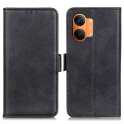 Housse POCO X8 Pro Max Série KROKIGVALLA simili cuir mat