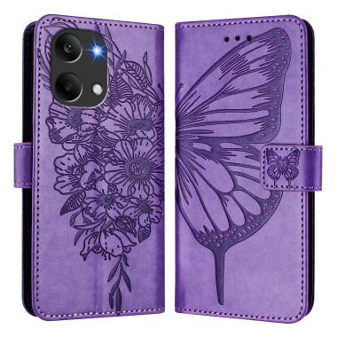 Housse POCO X8 Pro Max à Motifs Papillons et Fleurs