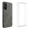 Coque POCO X8 Pro Max Nappa Magnétique avec 2 Verres Trempés