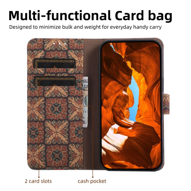 Housse Poco X8 Pro Portefeuille Style Bohème