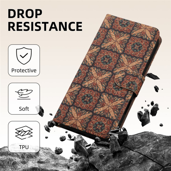 Housse Poco X8 Pro Portefeuille Style Bohème