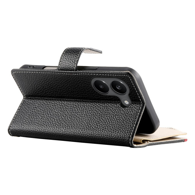 Housse POCO X8 Pro Portefeuille Zippé Multi-Rangements