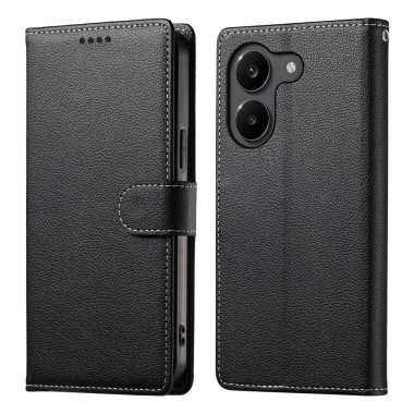 Housse POCO X8 Pro Simili cuir Grainé Litchi