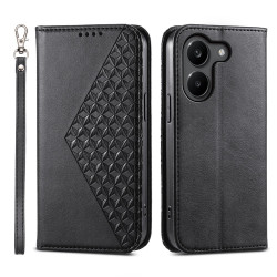 Housse POCO X8 Pro Motif Losanges avec Dragonne