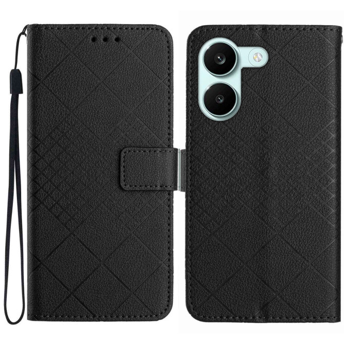 Housse POCO X8 Pro Portefeuille Motifs Losanges