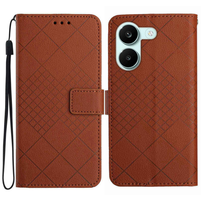 Housse POCO X8 Pro Portefeuille Motifs Losanges