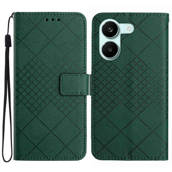 Housse POCO X8 Pro Portefeuille Motifs Losanges