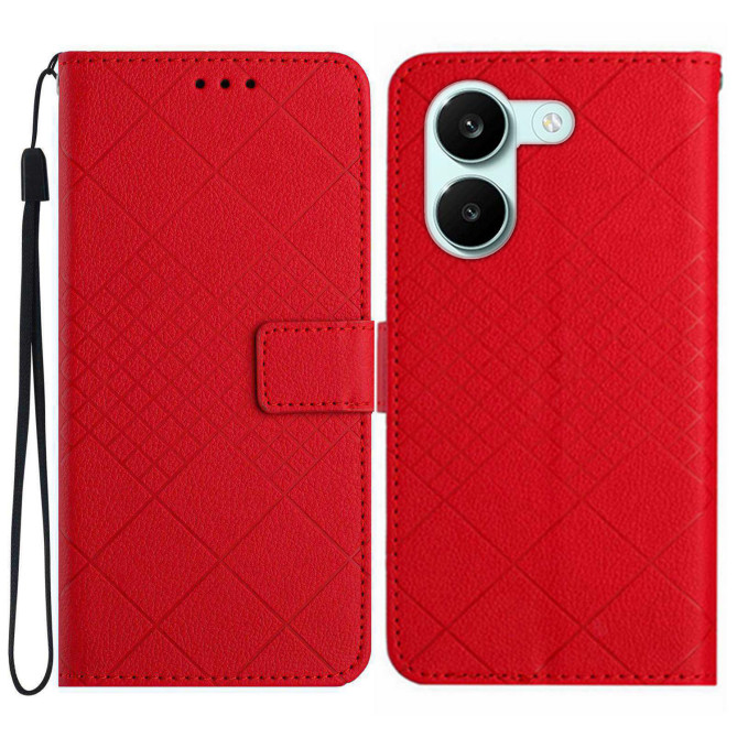 Housse POCO X8 Pro Portefeuille Motifs Losanges