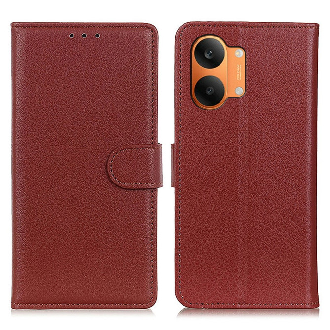 Housse POCO X8 Pro Max Simili Cuir à Texture Litchi