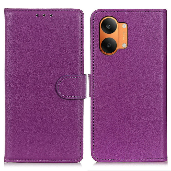 Housse POCO X8 Pro Max Simili Cuir à Texture Litchi