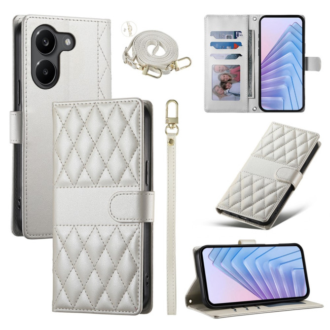 Housse POCO X8 Pro Design Matelassé à Lanière