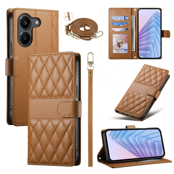 Housse POCO X8 Pro Design Matelassé à Lanière