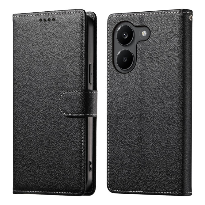 Housse POCO X8 Pro Simili cuir Grainé Litchi