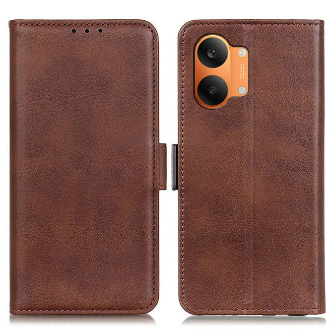 Housse POCO X8 Pro Max Série KROKIGVALLA simili cuir mat