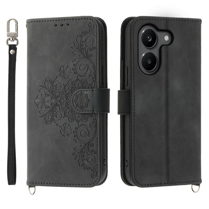 Housse POCO X8 Pro Floral à Lanière