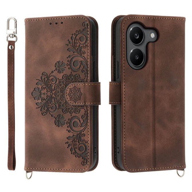 Housse POCO X8 Pro Floral à Lanière