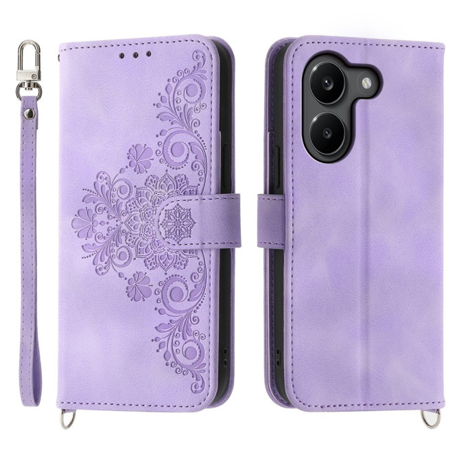 Housse POCO X8 Pro Floral à Lanière
