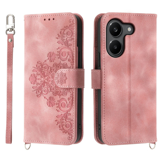 Housse POCO X8 Pro Floral à Lanière