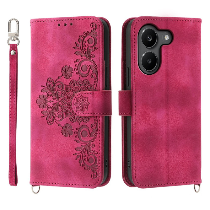 Housse POCO X8 Pro Floral à Lanière