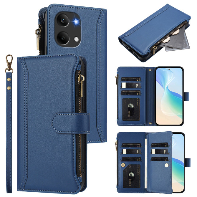 Housse POCO X8 Pro Max Zippée Support Bandoulière 9 Cartes