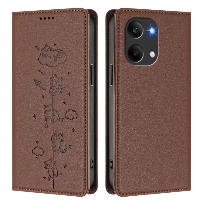 Flip Cover POCO X8 Pro Max Portefeuille Série Pattern-Cat