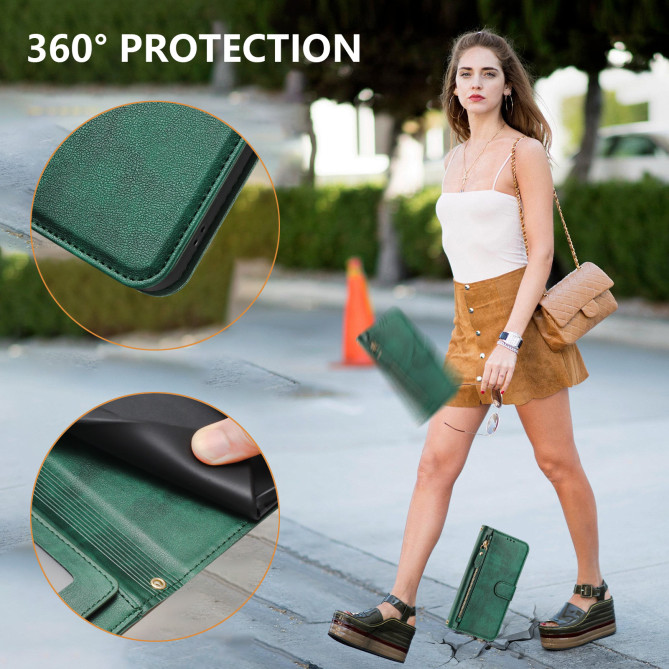 Housse POCO X8 Pro Max à Poche Zippée et Multiples Rangements