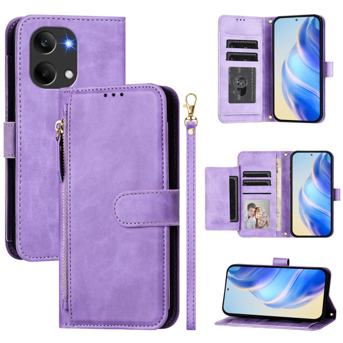 Housse POCO X8 Pro Max à Poche Zippée et Multiples Rangements