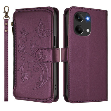 Housse POCO X8 Pro Max Zippée Portefeuille Support Bandoulière