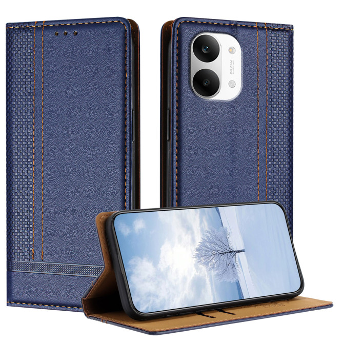 Housse POCO X8 Pro Max Lignes Structurées avec Porte-Cartes