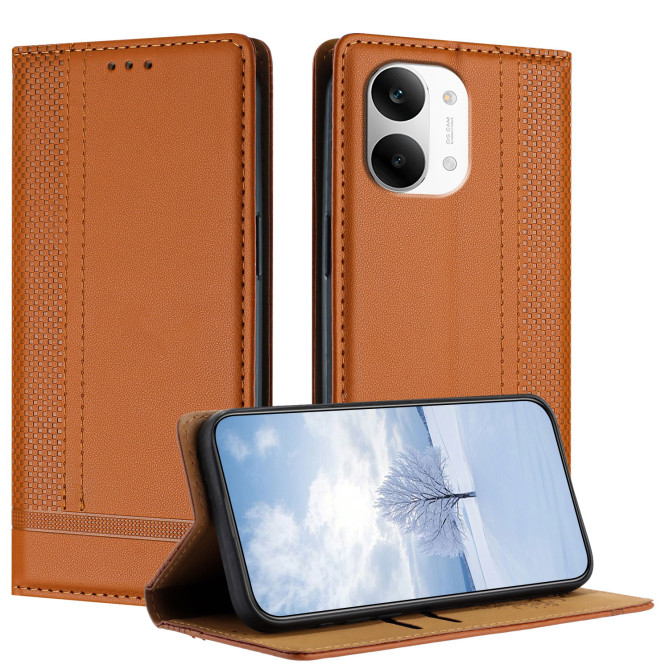 Housse POCO X8 Pro Max Lignes Structurées avec Porte-Cartes