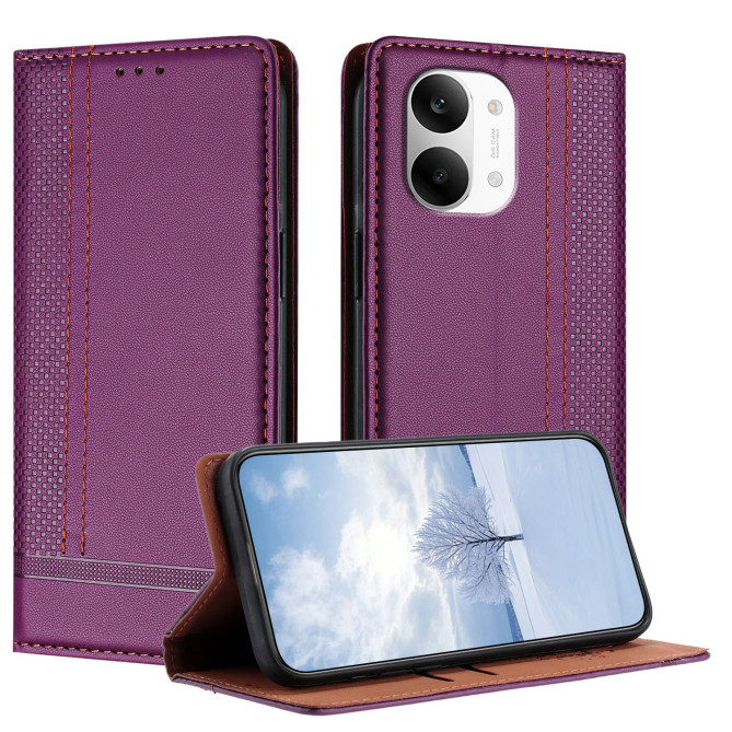 Housse POCO X8 Pro Max Lignes Structurées avec Porte-Cartes