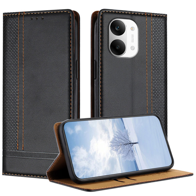 Housse POCO X8 Pro Max Lignes Structurées avec Porte-Cartes