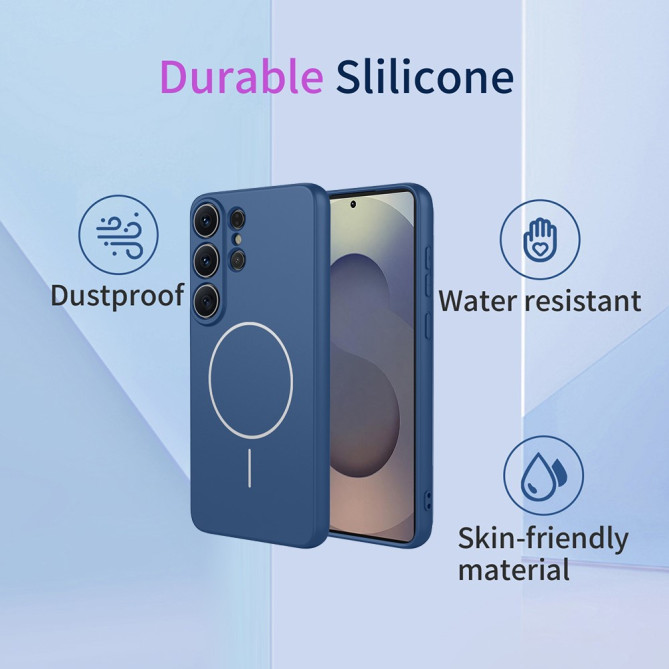 Coque Samsung Galaxy S26 Ultra Magnétique Texture Silicone Liquide