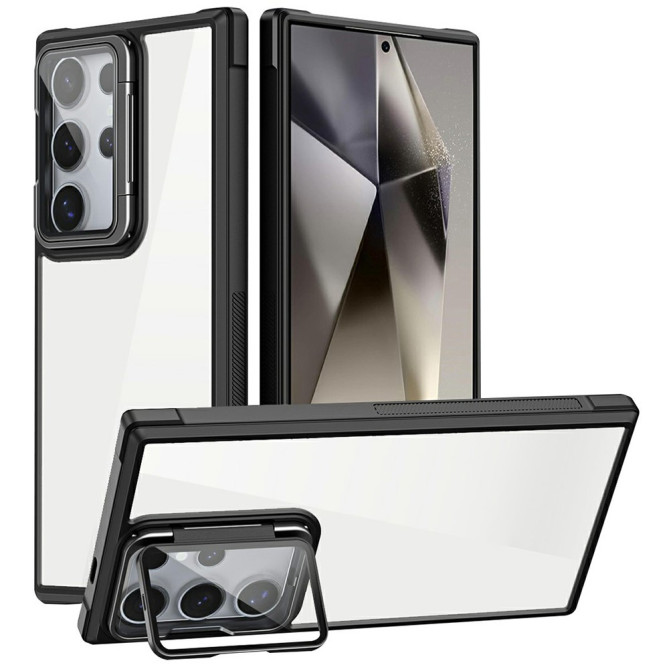 Coque Samsung Galaxy S26 Ultra Transparente avec Support Objectif