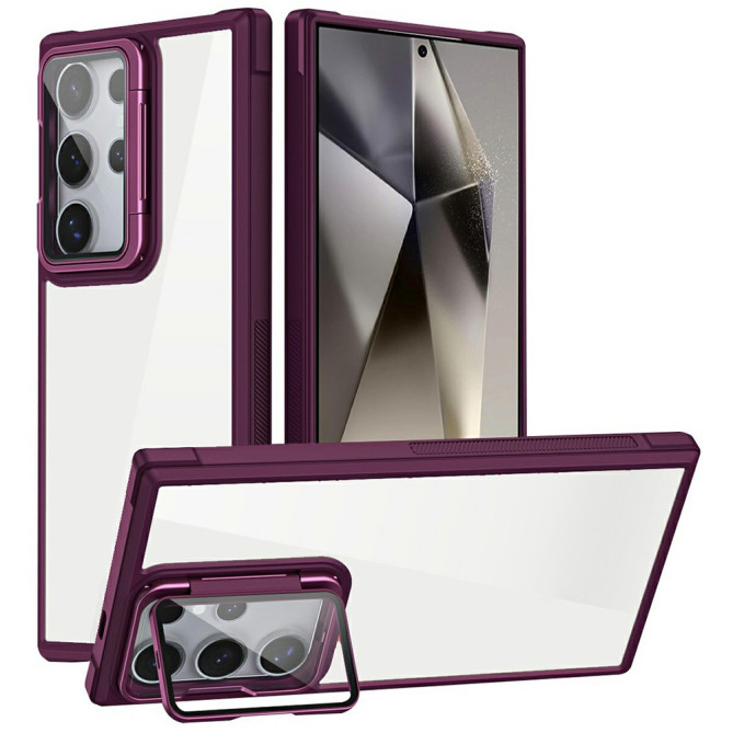 Coque Samsung Galaxy S26 Ultra Transparente avec Support Objectif