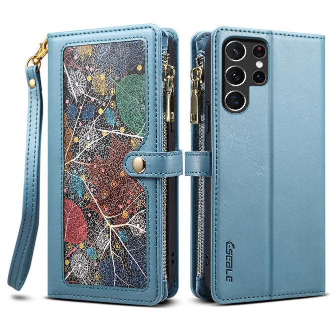 Housse Samsung Galaxy S26 Ultra Portefeuille à Motif avec Blocage RFID