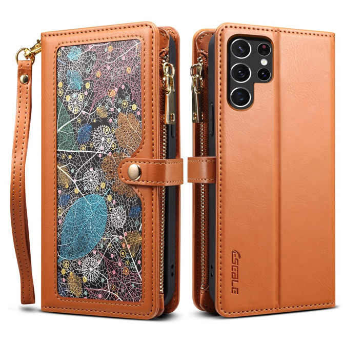 Housse Samsung Galaxy S26 Ultra Portefeuille à Motif avec Blocage RFID