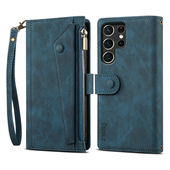 Housse Samsung Galaxy S26 Ultra Simili Cuir Fermeture Éclair