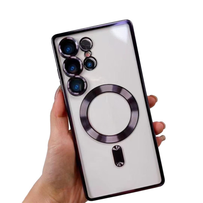 Coque Samsung Galaxy S26 Ultra Magnétique Transparente avec Protection Objectifs