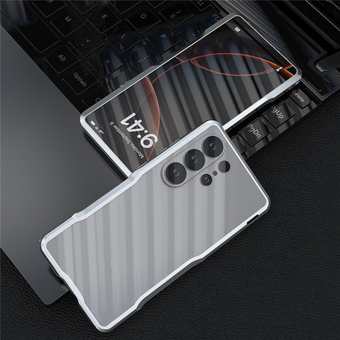 Coque Samsung Galaxy S26 Ultra Bumper Métallique avec Fixation à Vis