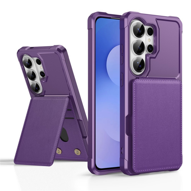 Housse Samsung Galaxy S26 Ultra Simili Cuir avec Support JADE