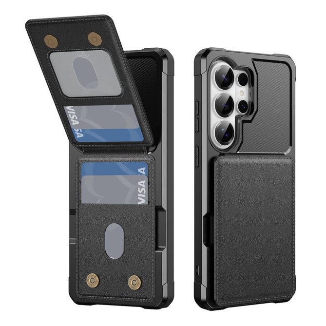 Housse Samsung Galaxy S26 Ultra Simili Cuir avec Support JADE