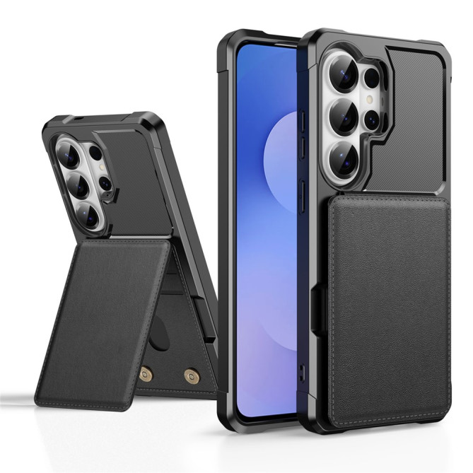 Housse Samsung Galaxy S26 Ultra Simili Cuir avec Support JADE