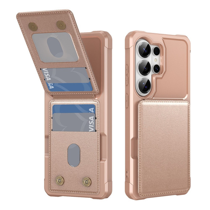 Housse Samsung Galaxy S26 Ultra Simili Cuir avec Support JADE