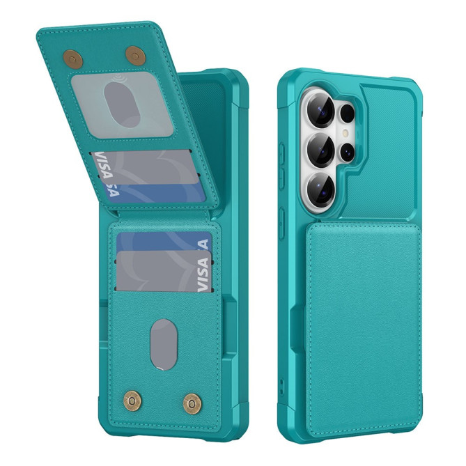 Housse Samsung Galaxy S26 Ultra Simili Cuir avec Support JADE