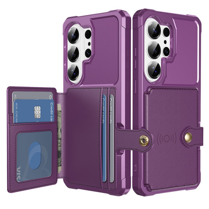 Coque Samsung Galaxy S26 Ultra Simili Cuir Porte-cartes CARA