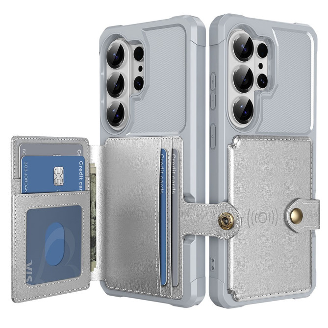 Coque Samsung Galaxy S26 Ultra Simili Cuir Porte-cartes CARA