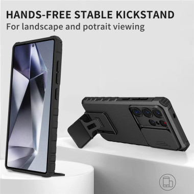 Coque Samsung Galaxy S26 Ultra Cache Caméra avec Support ELVA